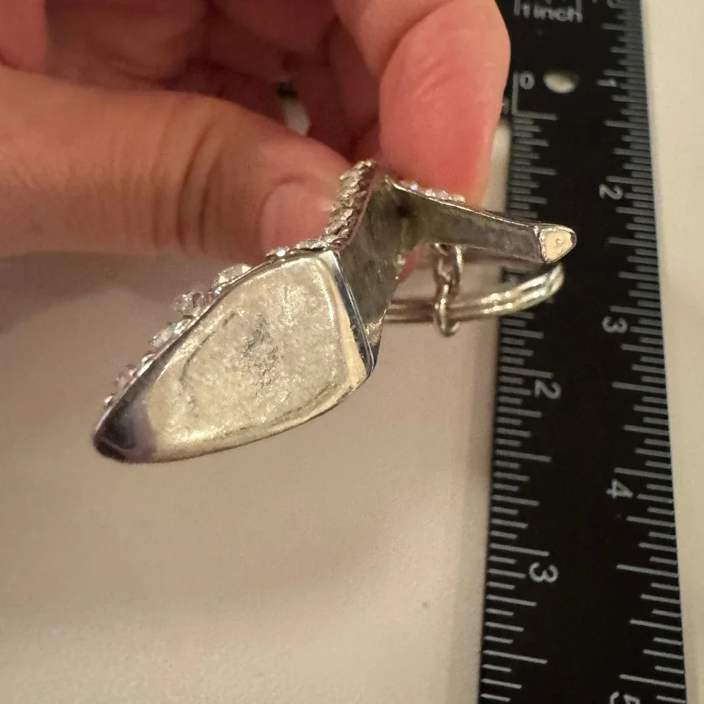 Rhinestone High Heel Shoe Keychain‎ Bling Sparkly Charm Purse Accessory